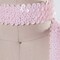 1 Yard Light Baby Pink Stretch Sequined Trim Perfect for Girls Baby Shower
